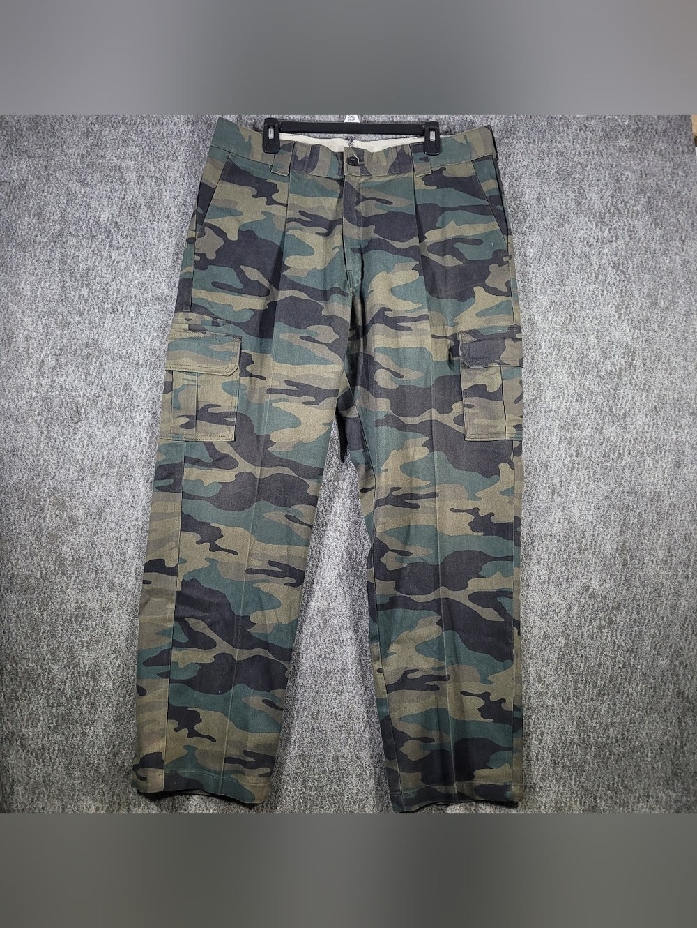 Dickies Mens Camouflage Cargo Pants 44x32 Regular Fit Work Wear Outdoor